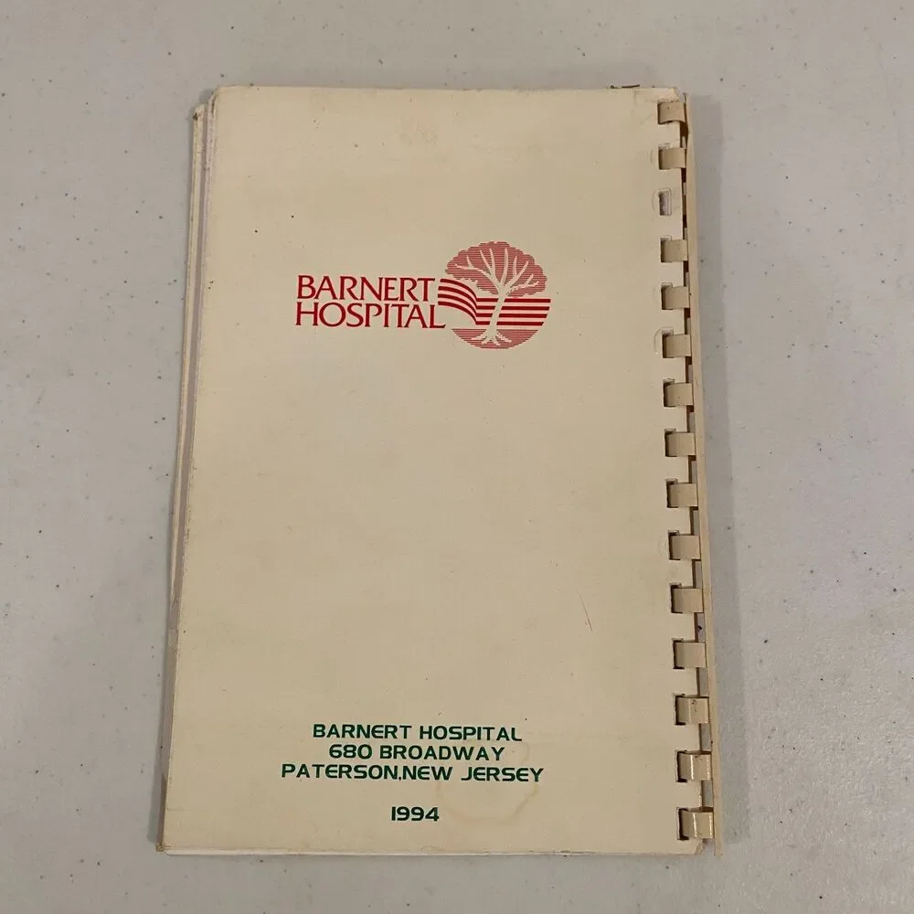 Barnert Family International Cookbook 1994 Barnert Hospital Paterson NJ Spiral